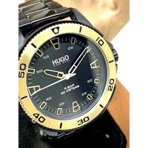 Hugo Boss Men's Watch 1530225 Streetdiver Quartz Black Dial Stainless St…